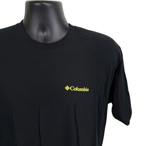 Columbia Mens XL Black T Shirt Greater Outdoor Gear Tested Tough Since 1938